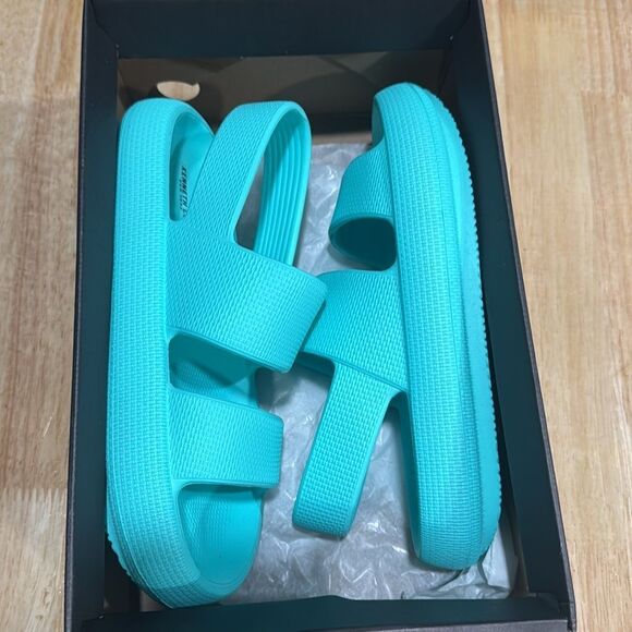 Kenneth Cole Women Slingback Sport Sandals Mello EVA Sling Turquoise - Picture 2 of 5